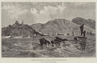 Chefoo, le principal port chinois sur la mer Jaune - William Crimea Simpson